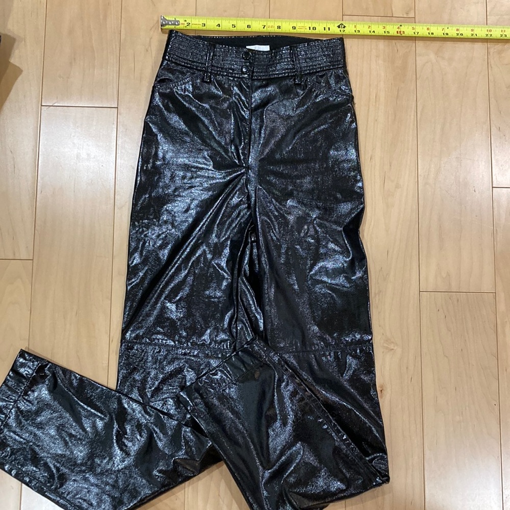 Aritzia funk shine leather pants